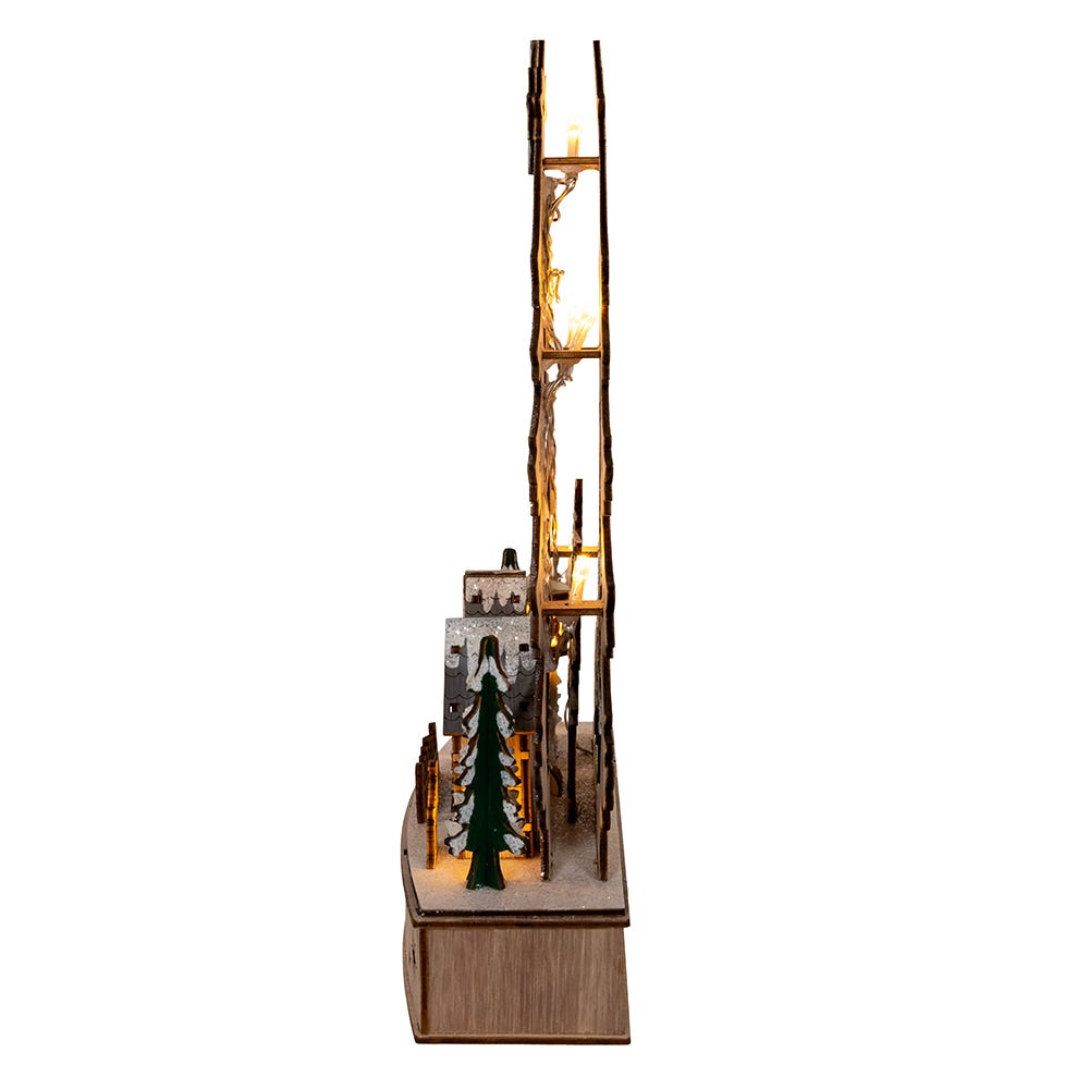 Kurt Adler 12.6-Inch Battery Operated Lighted Christmas Tree Village